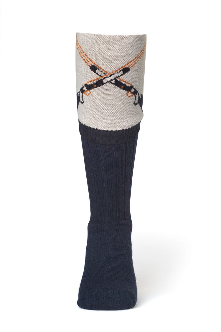 Waring Brooke Crossed Gun Socks image 1